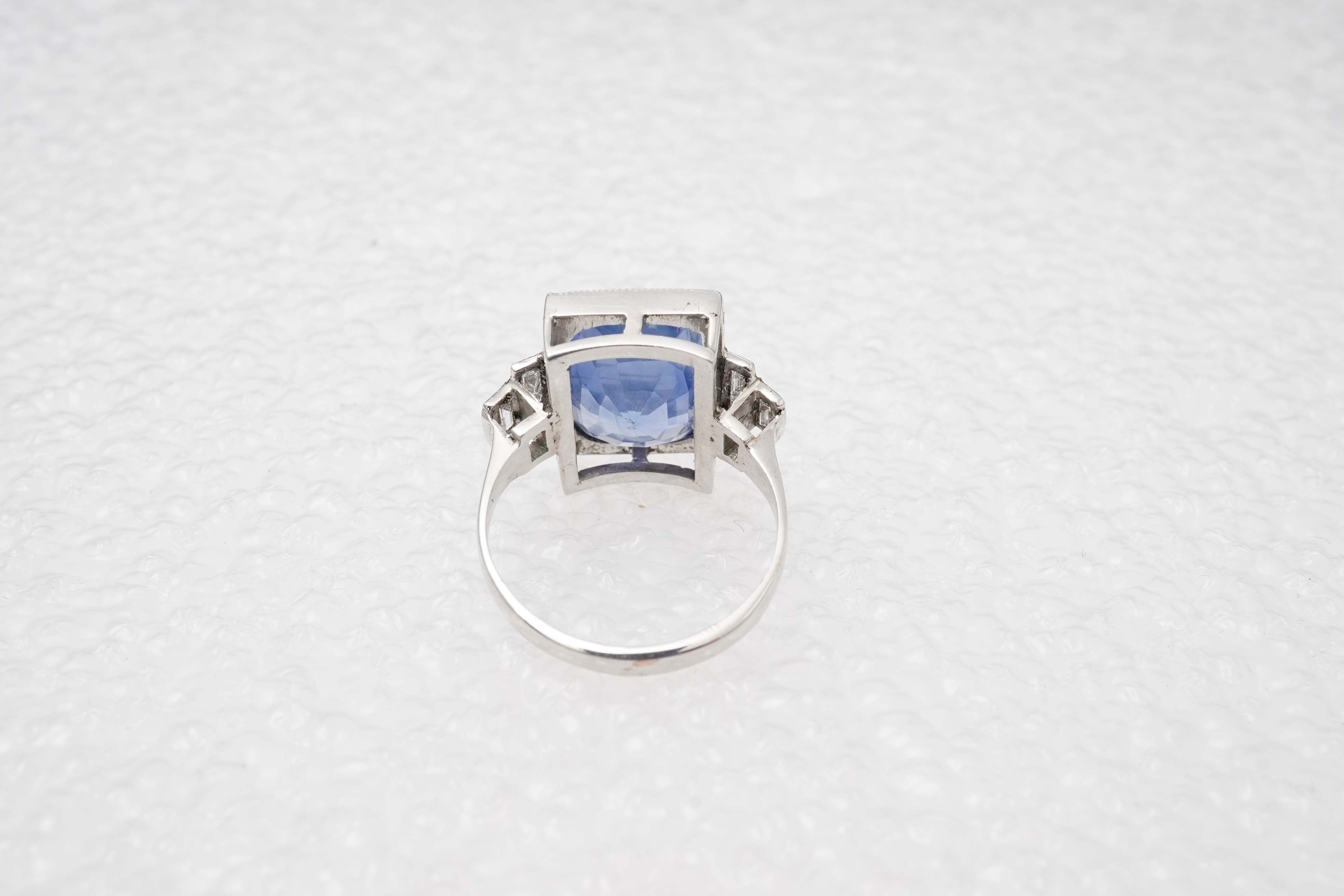 A sapphire and diamond ring